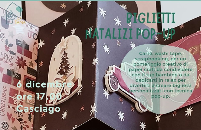 biglietti natalizi pop up casciago