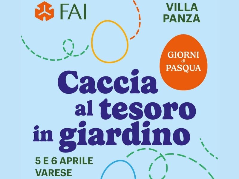 caccia al tesoro villa panza pasqua