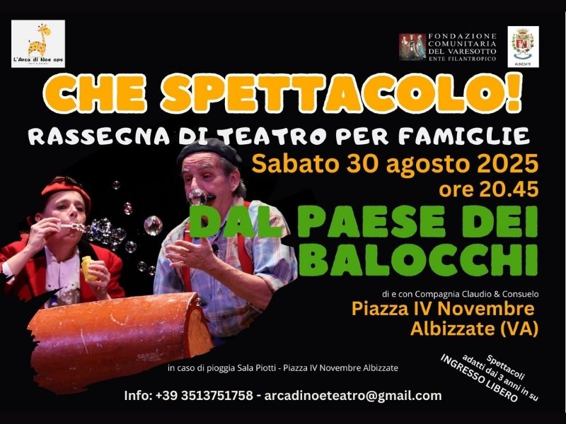 dal paese dei balocchi spettacolo