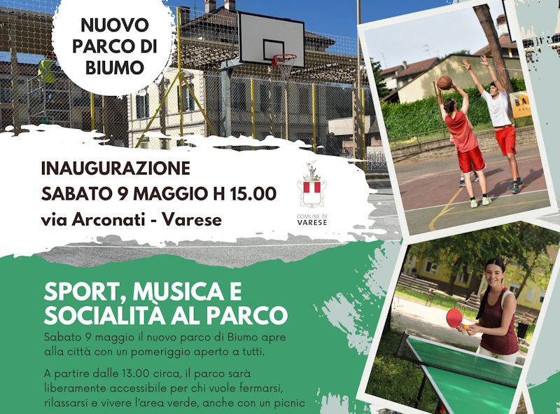 inaugurazione parco biumo va