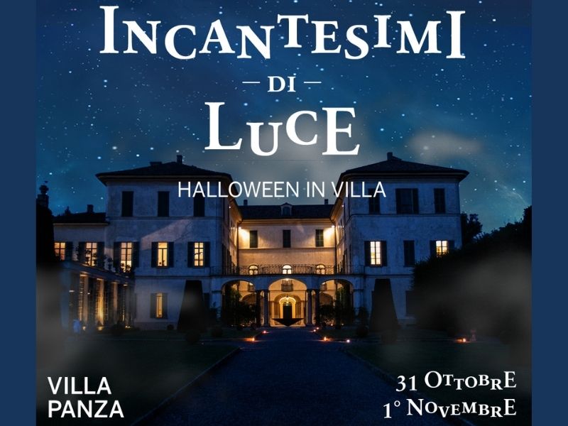 incantesimi di luce halloween villa panza