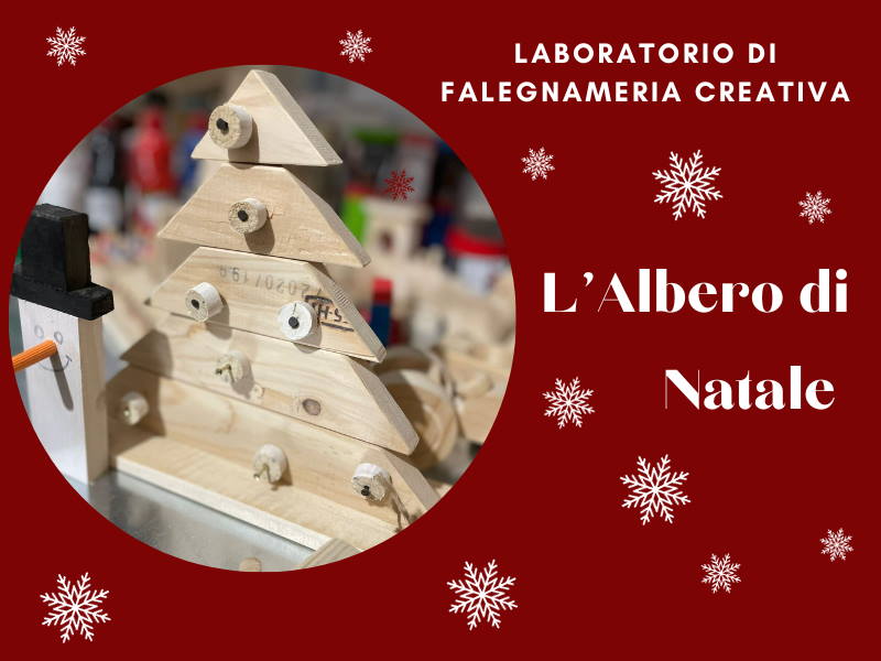 laboratorio falegnameria albero di natale