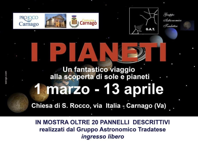 mostra i pianeti carnago