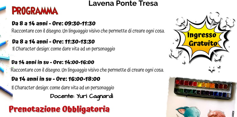 programma workshop fumetto lavena