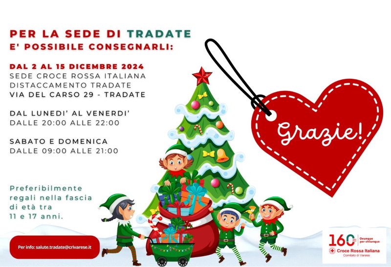 raccolta giocattoli tradate cri