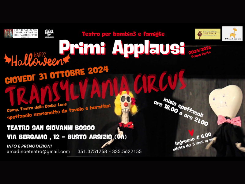 spettacolo halloween transylvania circus
