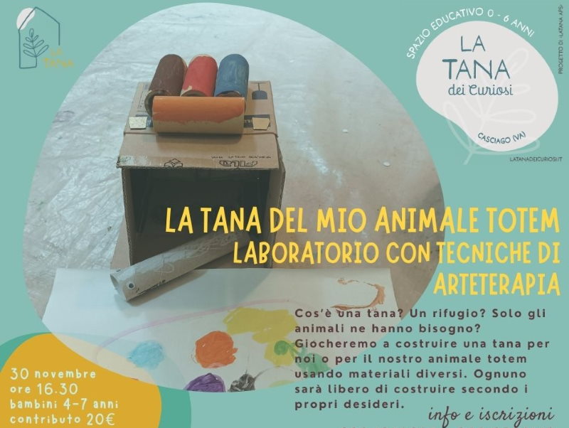 tana animale totem arteterapia