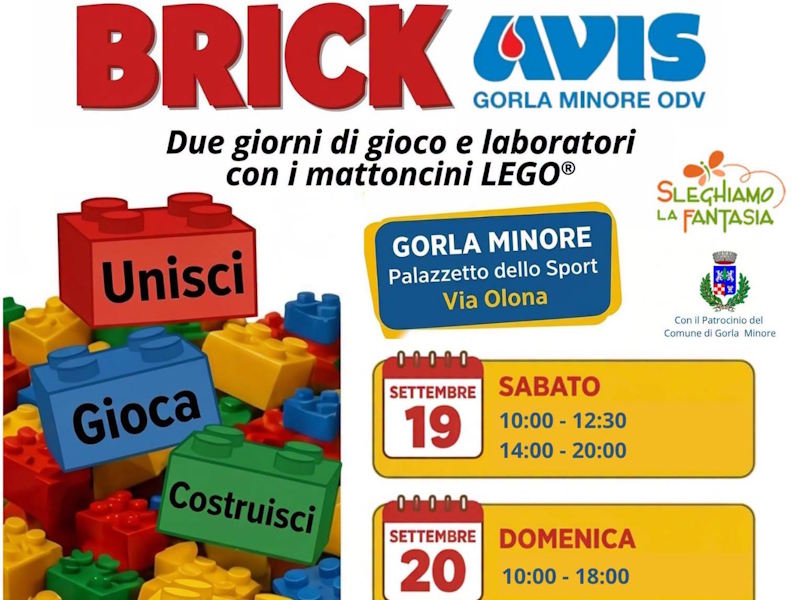 Brick AVIS: giochi e laboratori con i mattoncini LEGO a Gorla Minore