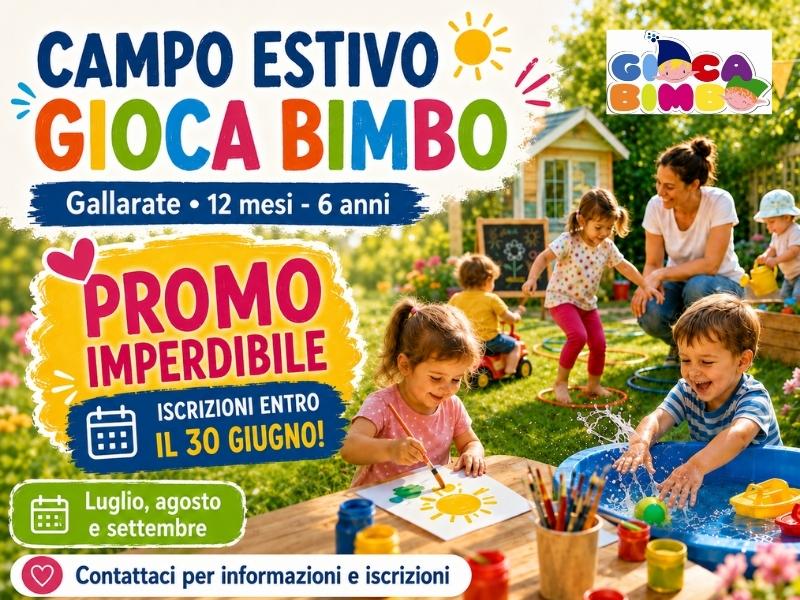 Promo imperdibile campo estivo Gioca Bimbo per piccolini - Gallarate