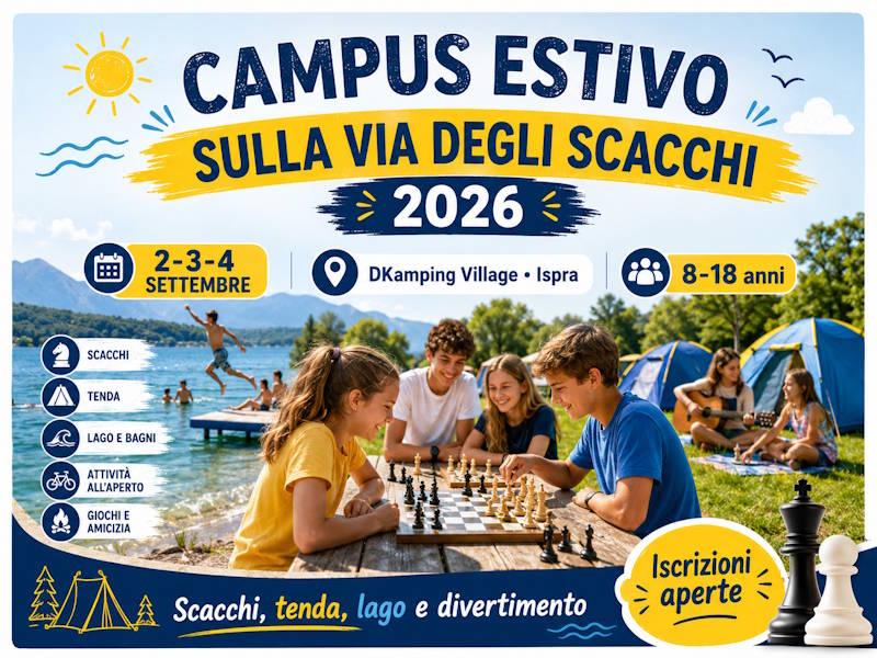 Campus estivo “Sulla Via degli Scacchi” a Ispra