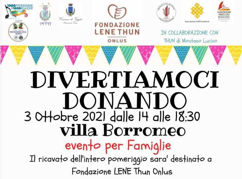 Festa Divertiamoci donando a Villa Borromeo