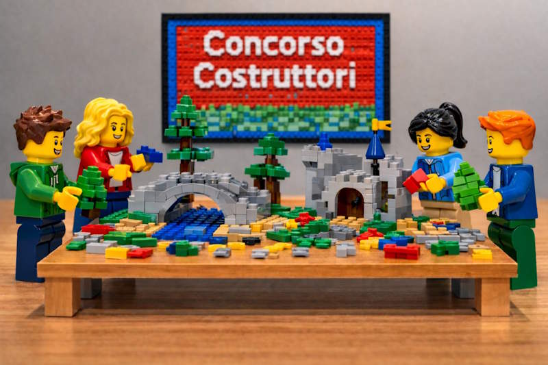 fiume di mattoncini concorso