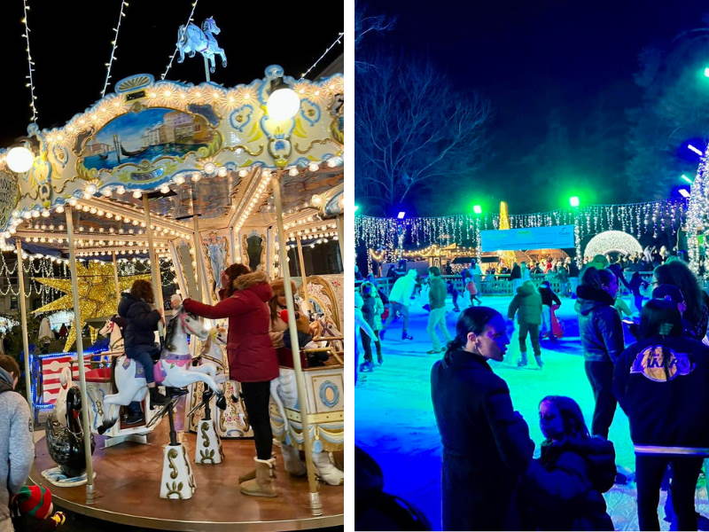giostra pista pattinaggio varese natale