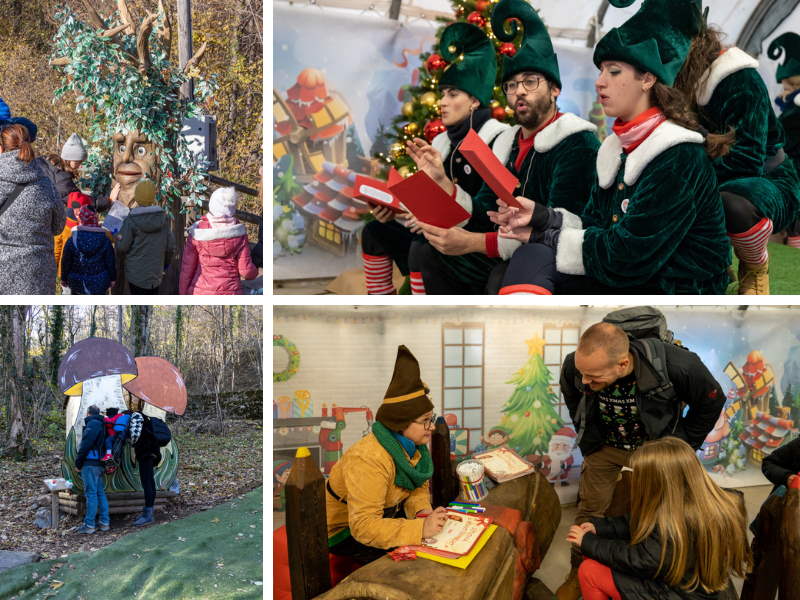 grotta babbo natale ornavasso collage