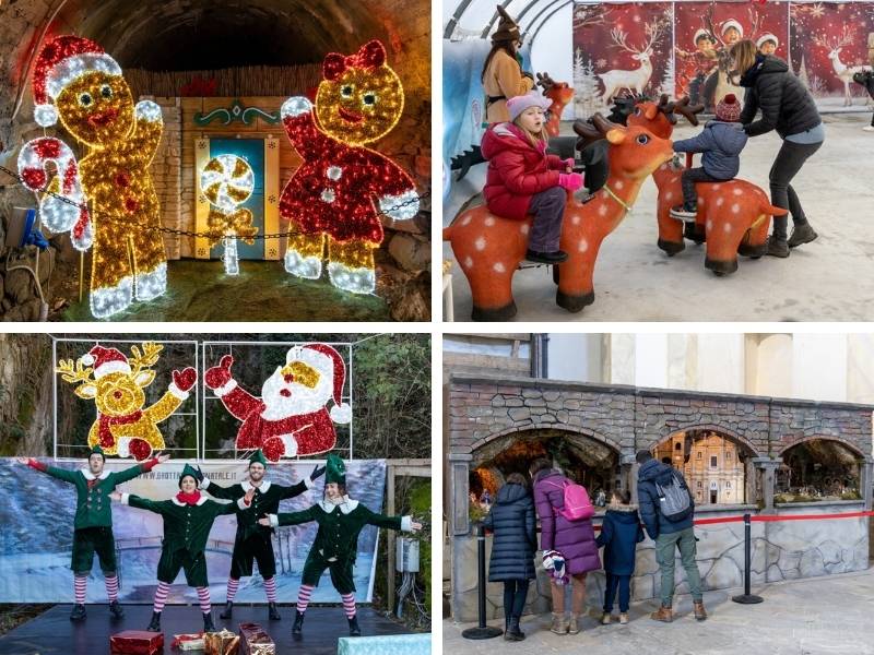 grotta di babbo natale elfi