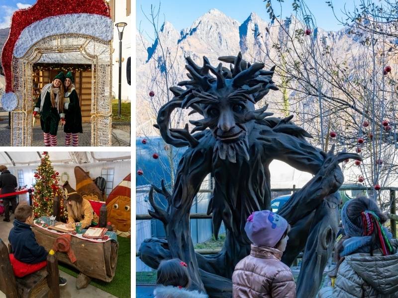 grotta di babbo natale tris