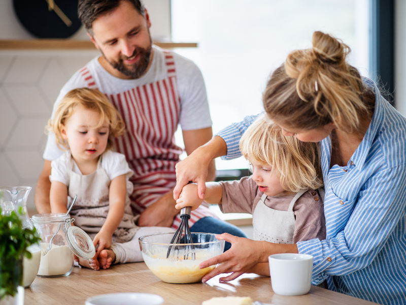 in forma bambini natale cucina