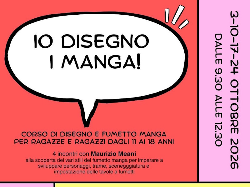 Corso gratuito di fumetto e manga a Gavirate