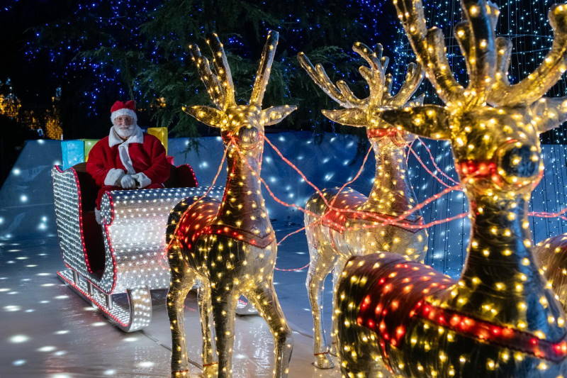 lucine natale leggiuno slitta babbo natale 24