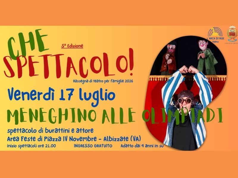 Meneghino alle Olimpiadi: spettacolo gratuito per famiglie ad Albizzate