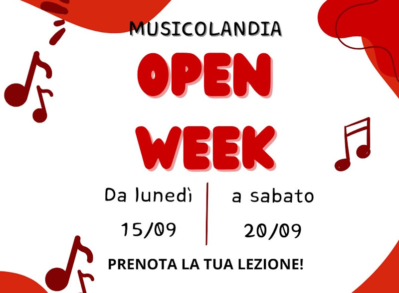 open week musicolandia 2025