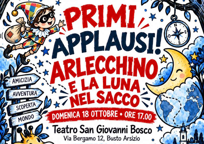 primi applausi arlecchino luna nel sacco