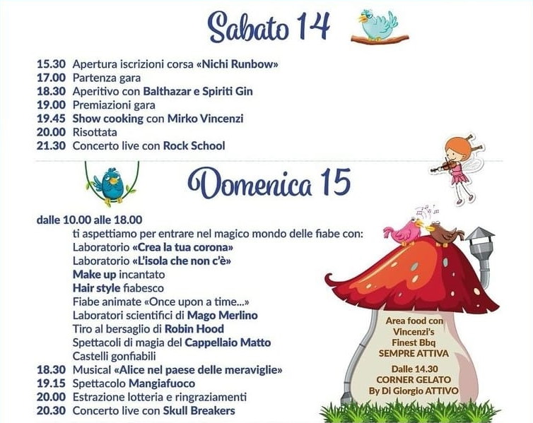 programma festa arcobaleno nichi 24