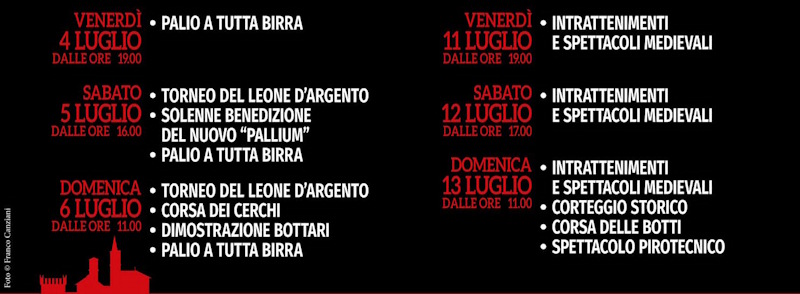 programma palio dei castelli castiglione olona