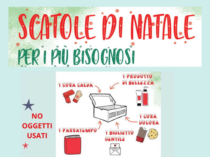 Scatole di Natale per i più bisognosi