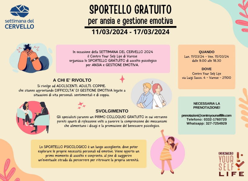 sportello gratuito psicologico