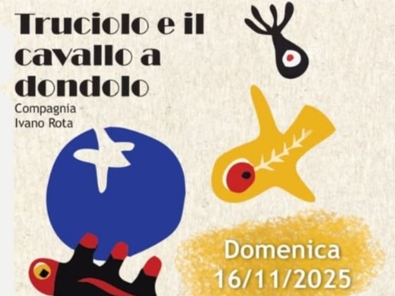 Spettacolo di burattini Truciolo e il cavallo a dondolo