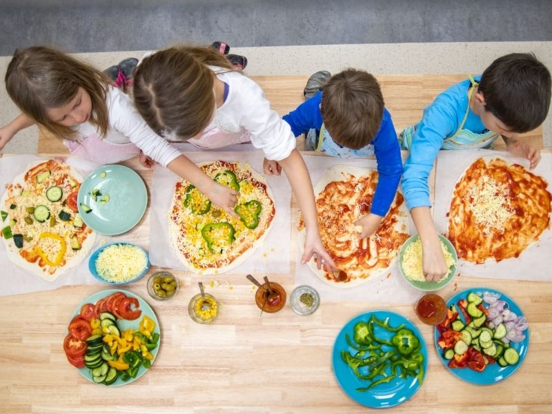 verdure bambini pizza