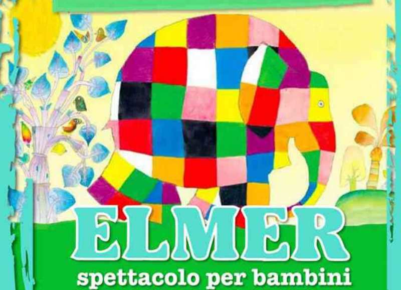 Spettacolo Elmer, l'elefantino variopinto a Gallarate