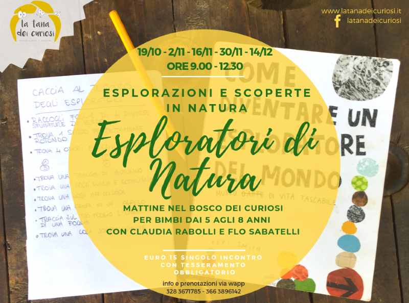 Esploratori di Natura al Bosco dei Curiosi