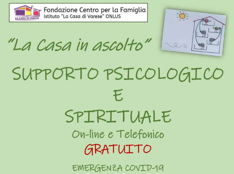 La Casa in ascolto: supporto psicologico