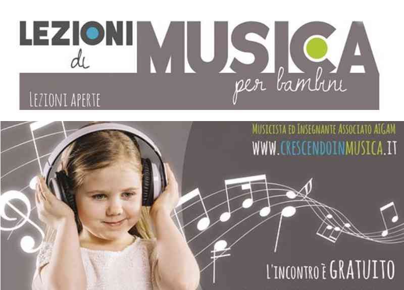Lezioni gratuite di musica per bambini a Gallarate