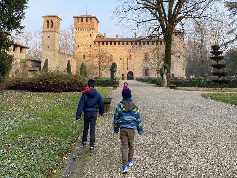 Il borgo medievale di Grazzano Visconti con i bambini