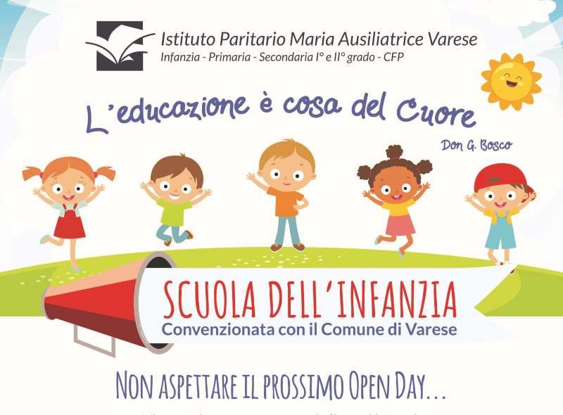 Open day scuola dell'infanzia Maria Ausiliatrice